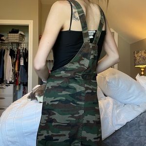 Camouflage overall dress